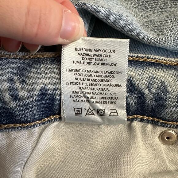 Böhme‎ Women’s Wide Leg Jeans Light Wash Size 29 High Rise Straight Fit Denim - Picture 10 of 10